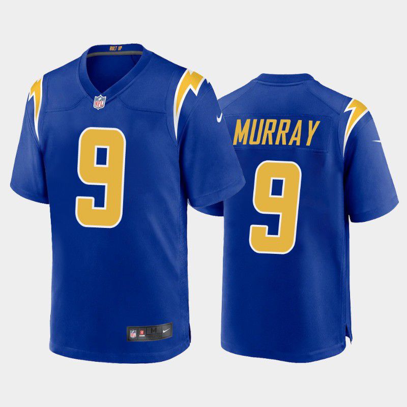 Men Los Angeles Chargers #9 Kenneth Murray Jr Nike Royal Game NFL Jersey->los angeles chargers->NFL Jersey